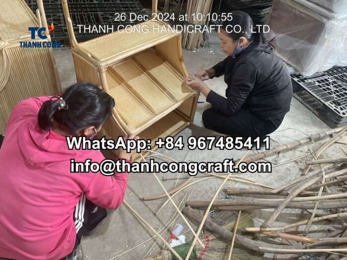 Supply rattan supermarket shelf