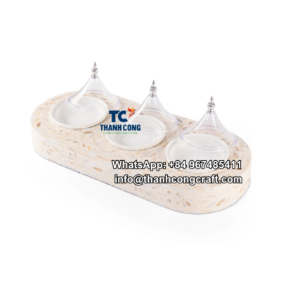 White Mother of Pearl Display Dish Supplier - TCRT 9294