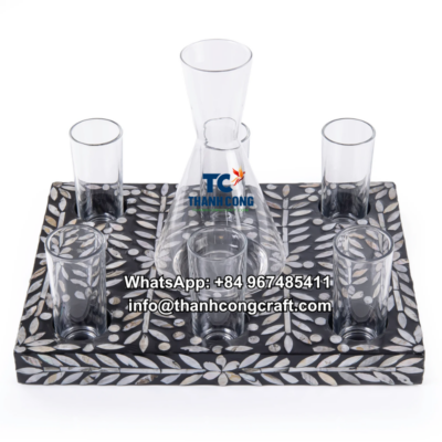 Wholesale Mother Of Pearl Cup Holder Set - TCCHM 8963 (2)