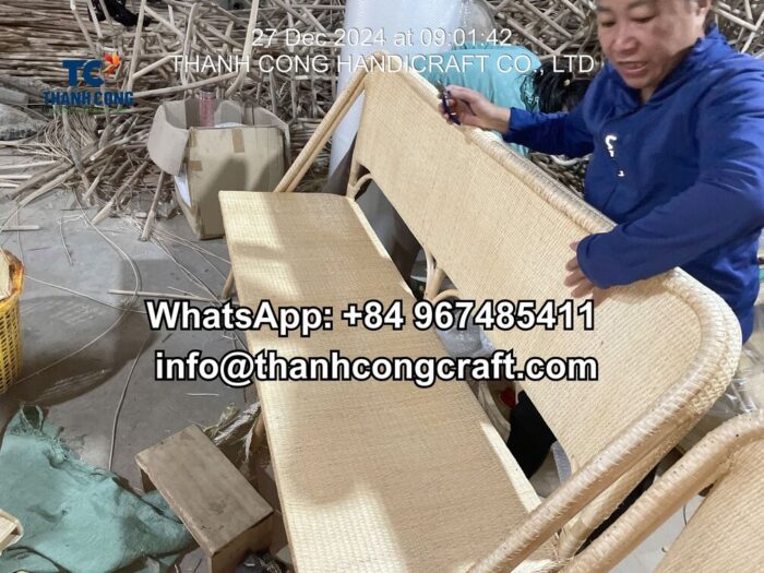 hot items rattan bench chair supplier
