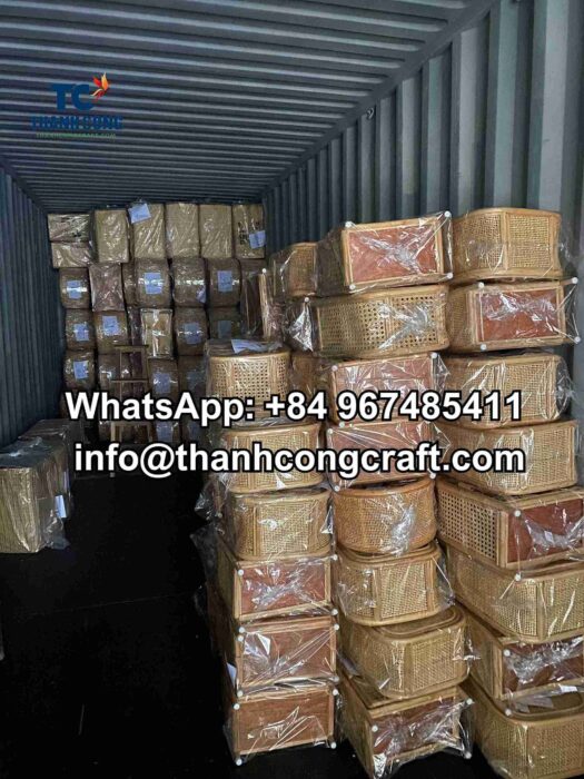 rattan product container export supplier