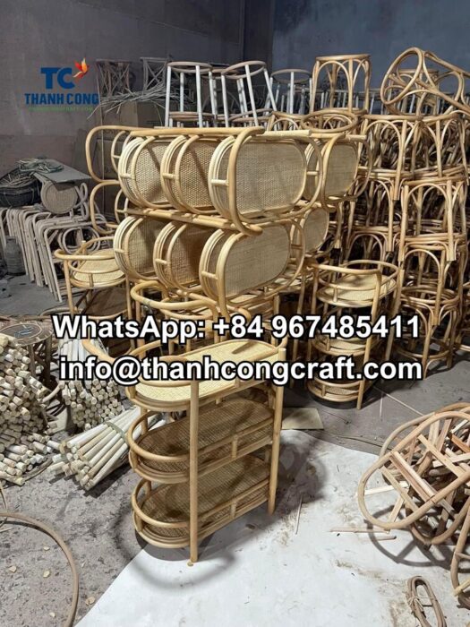 wholesale rattan trolley