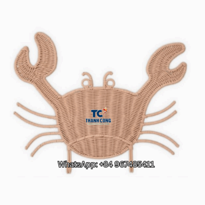 Crab-Shaped-Rattan-Wall-Decor-Wholesale-TCRKW-8986