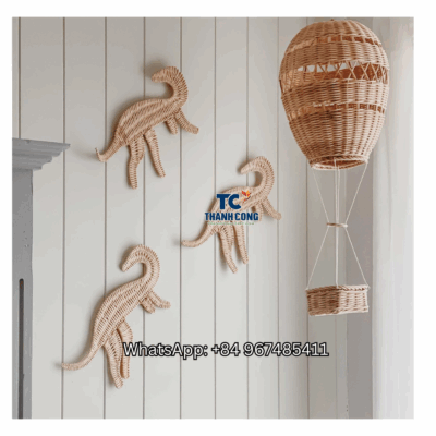 Dinosaur-Shaped-Rattan-Wall-Decor-Wholesale-TCRKW-8989