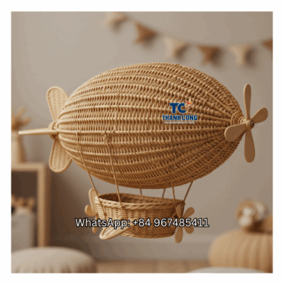 Handcrafted-Rattan-Zeppelin-Airship-Toys-Wholesale-TCRTO-8915
