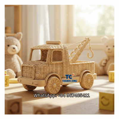 Rattan-Tow-Truck-Toy-Wholesale-TCRTO-8906