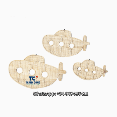 Submarine-Shaped-Rattan-Wall-Decor-TCRKW-8998