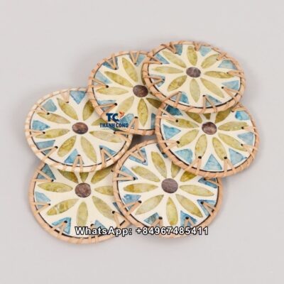 Wholesale Handmade Wicker Coaster Set - TCRCO 8931