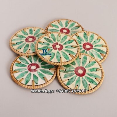 Wholesale Handmade Wicker Drink Coasters - TCRCO 8930