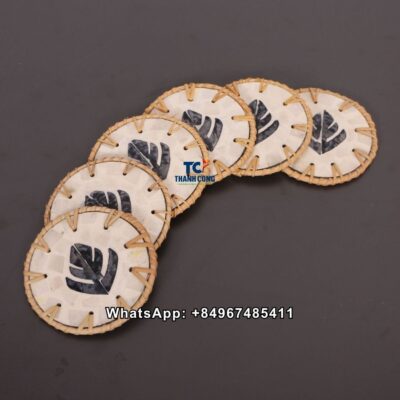 Wholesale Rattan Coasters with Leaf