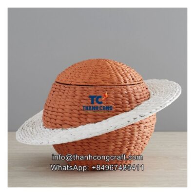 Wholesale Saturn Water Hyacinth Storage Basket (1)