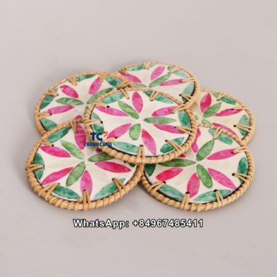 Wholesale Vintage Mother Of Pearl Coasters - TCRCO 8925 (2)