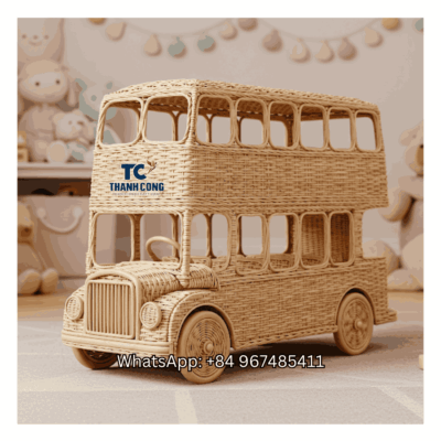 Wicker-Rattan-Toy-Double-Decker-Bus-Wholesale-TCRTO-8928.