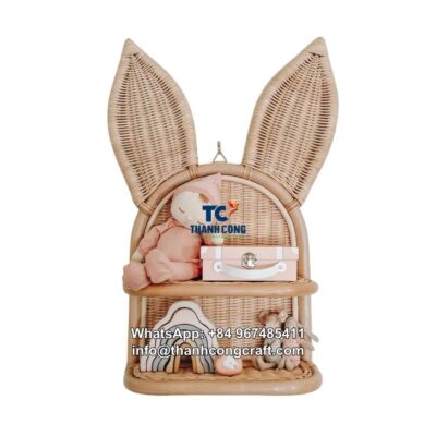 bunny-wall-shelf-water-hyacinth wholesale viet nam (1)