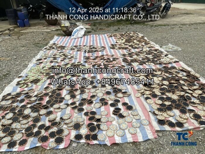 eco friendly mother of pearl coaster with rattan vietnam supplier (3)