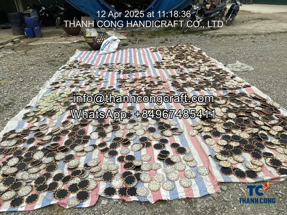 eco friendly mother of pearl coaster with rattan vietnam supplier (3)