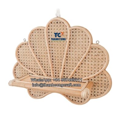flower-shape-rattan-wall-shelf viet nam supplier (2)