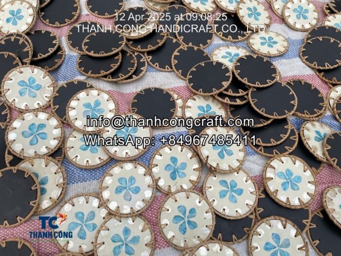 mother of pearl with rattan coastet vietnam handicraft (4)