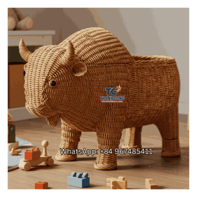 Bison Toy Storage Basket Wholesale - TCKRB 8902