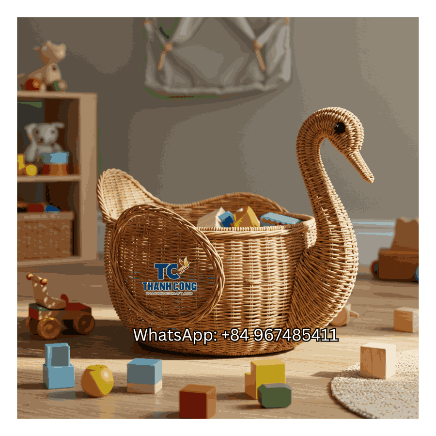 Gazelle Swan Toy Storage Basket Wholesale - TCKRB 8908