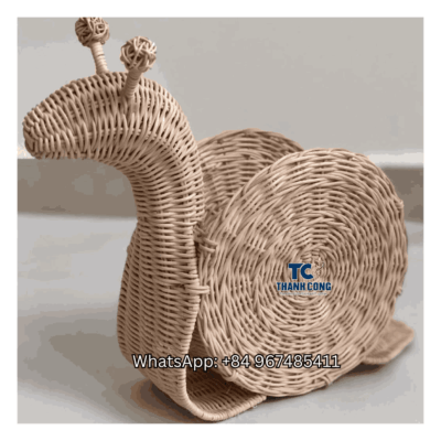 Snail Rattan Toy Storage Basket Wholesale - TCKRB 8938