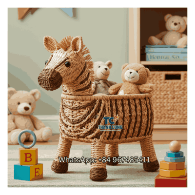 Zebra-Rattan-Toy-Storage-Basket-Wholesale-TCKRB-8949