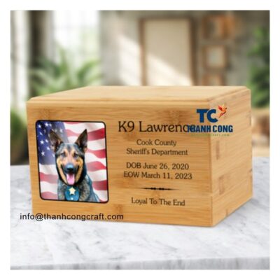 Wood Urn - Wholesale to UK - TCWPE 8988