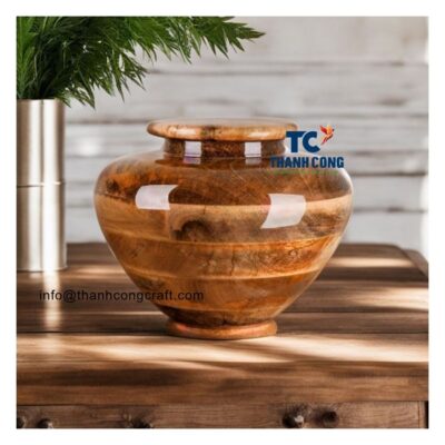 Wooden Urn - Wholesale to Uk - TCWPE 8997