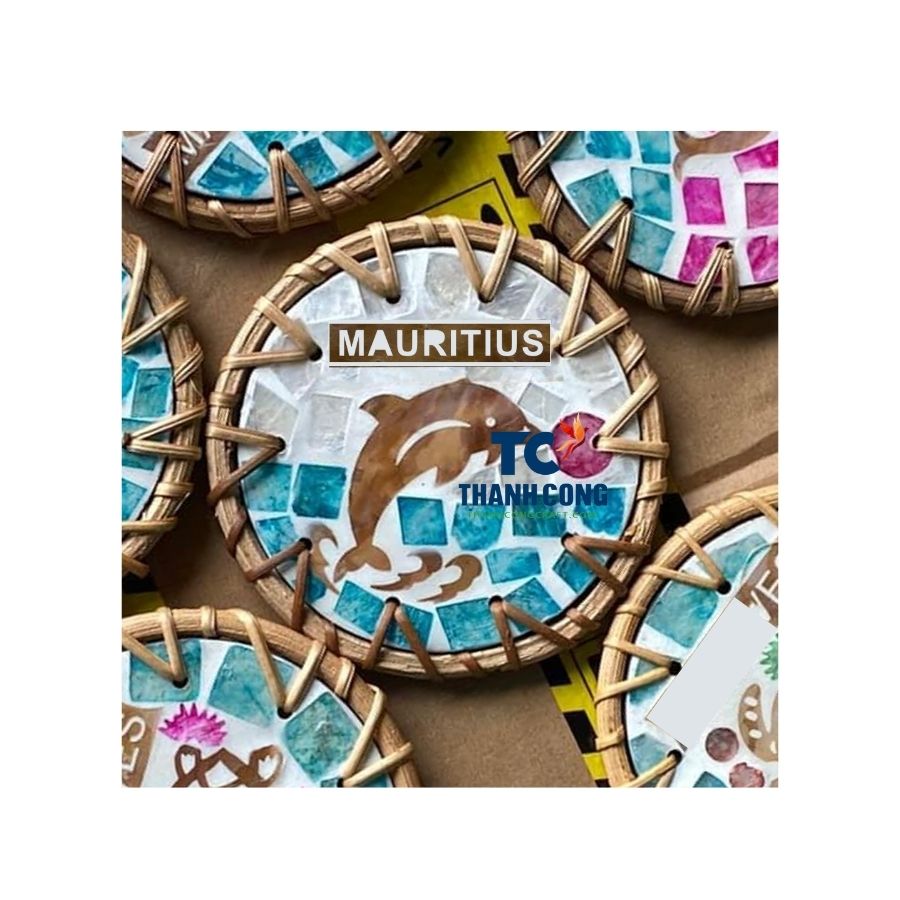 Mauritius Wholesale Christmas Rattan Coaster - CTMA - 36