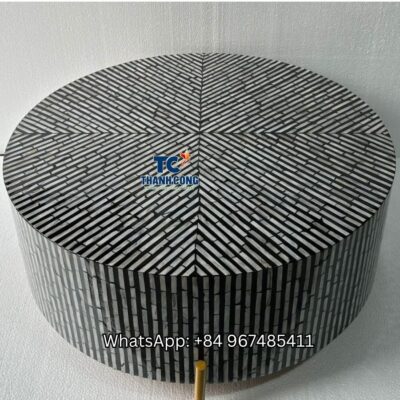 Mother of Pearl Drum Table - TCMST 8908