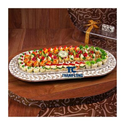 Ramada Rectangular pearl tray - Wholesale to Oman – TCTRM 8913