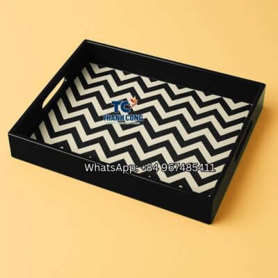 Embossed Lacquer Tray - Wholesale to the Hungary - TCLRT 8408