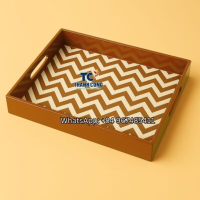 Lacquer Tray with Handles - Wholesale to the Slovenia - TCLRT 8411