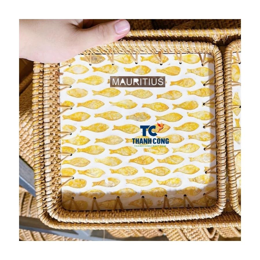 Mauritius Mother of Pearl Serving Tray Wholesale - TCILM 34