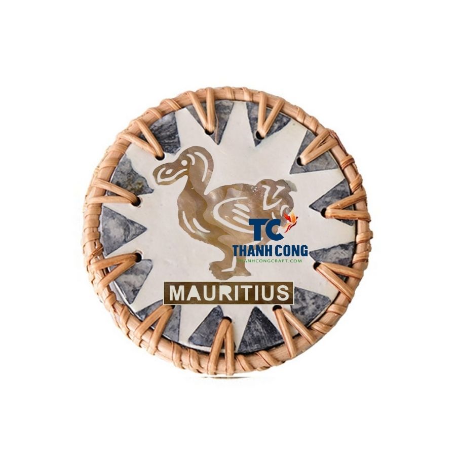 Mauritius Wholesale Non-Slip Rattan Coaster - CTMA - 28