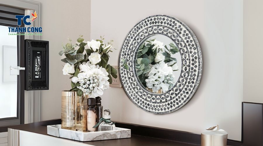 Mother-of-Pearl Inlaid Mirror