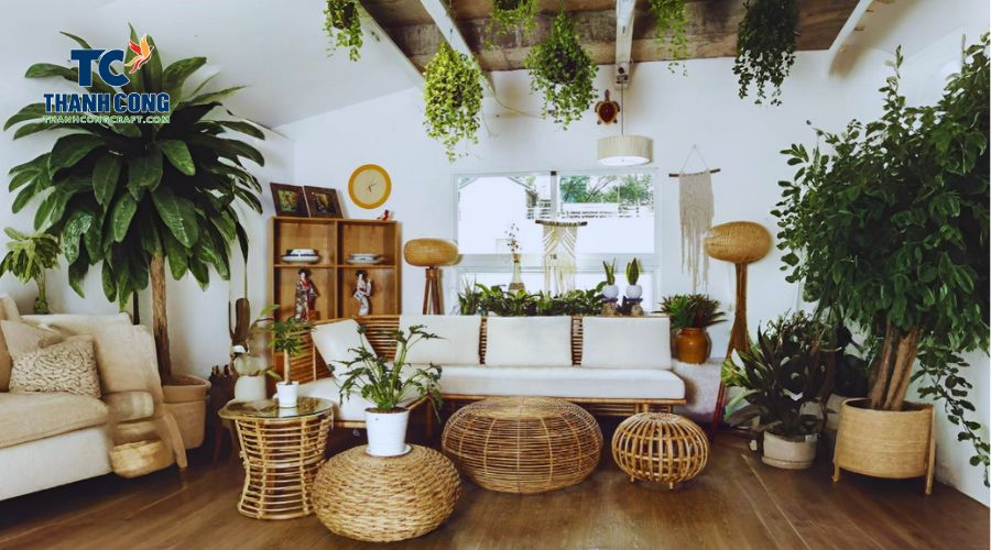 Benefits-of-Combining -Rattan-Furniture-with Indoor-Plants