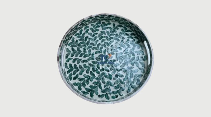 Round Mother-of-Pearl Trays