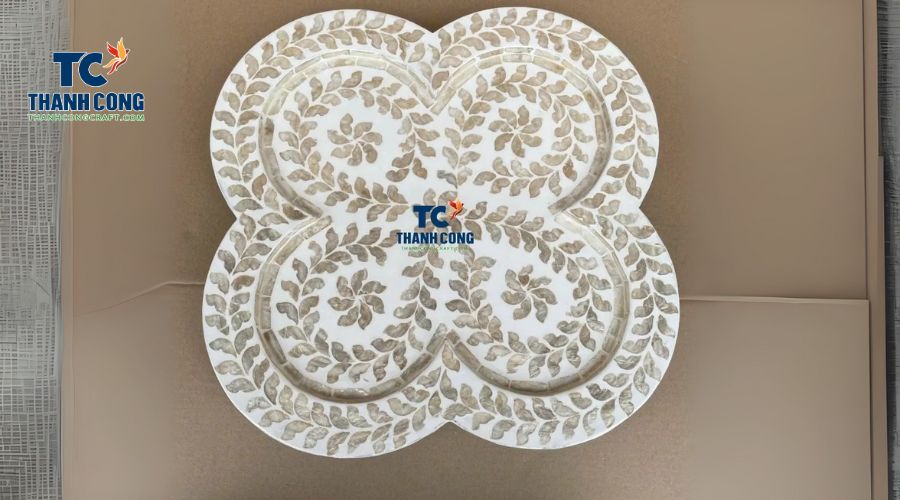 Floral-Inspired Mother-of-Pearl Tray