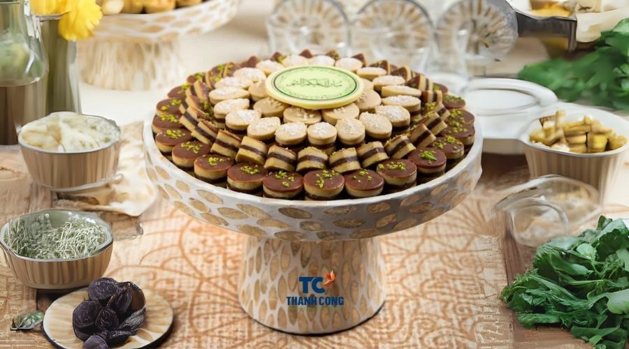 Mother-of-Pearl Inlay Dessert Trays