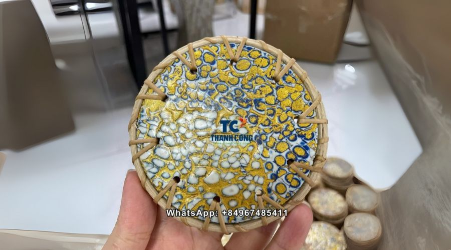 Mother-of-Pearl Inlay Dessert Trays