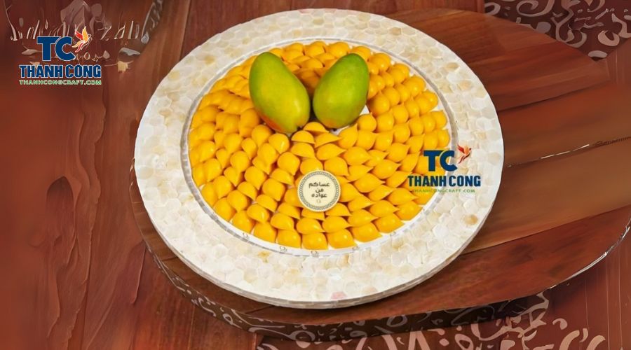 Mother-of-Pearl Snack Tray