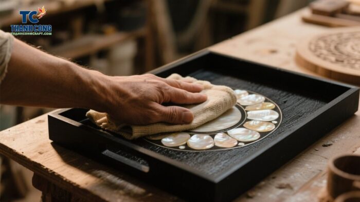 cleaning mother of pearl tray
