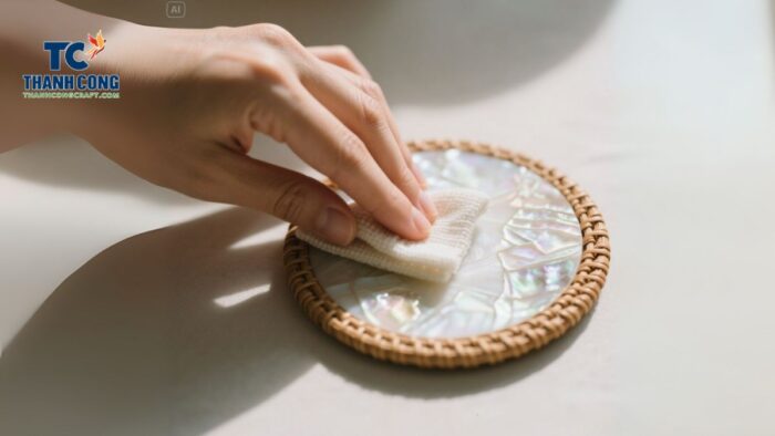 How to Clean Mother of Pearl Coasters Without Damaging the Inlay