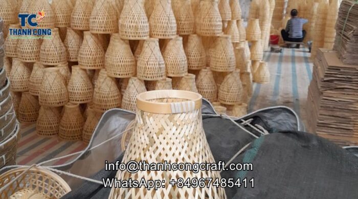 Bamboo lampshade products ready to ship