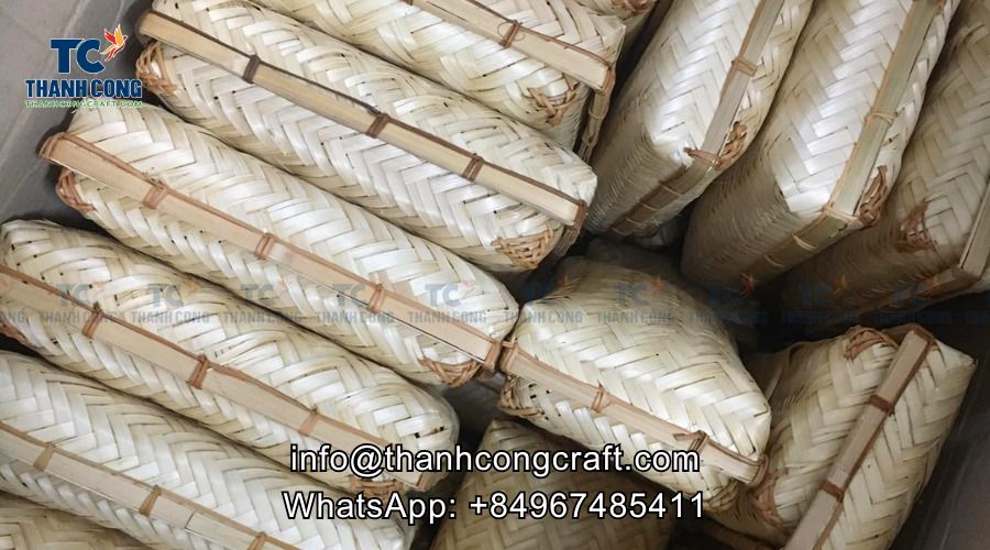 Bamboo products are neatly arranged, ready to be delivered to customers