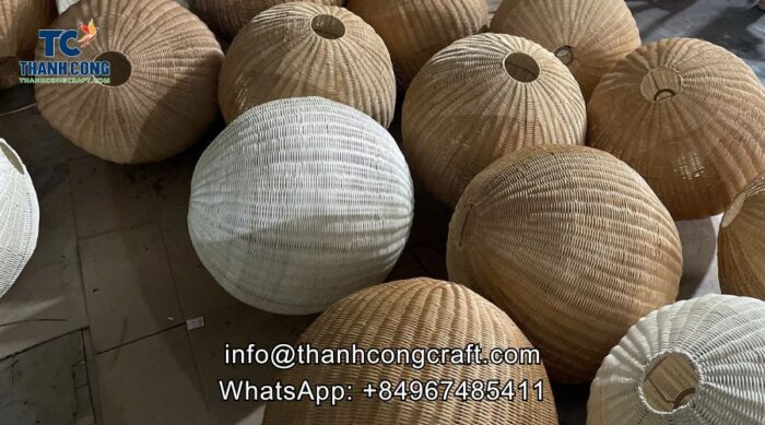 Different styles and colors of lampshades