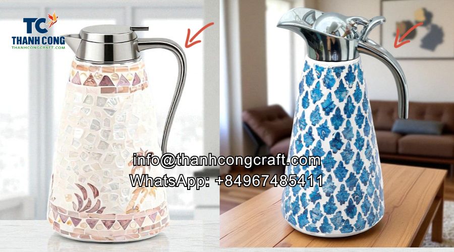Mother of pearl thermos Handle