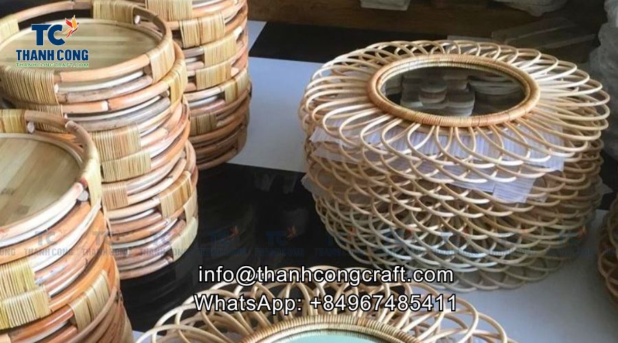 Rattan mirrors with different designs 2