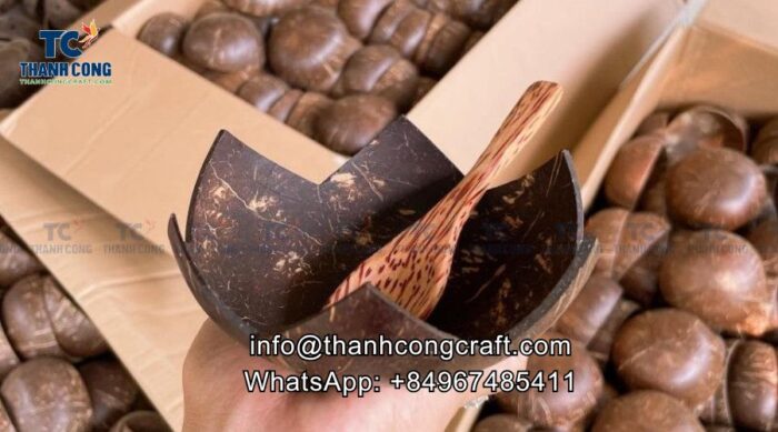 Traditional coconut bowl